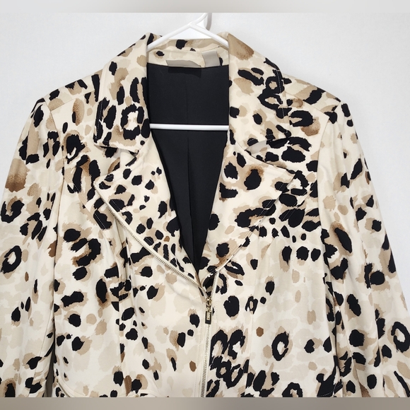 Chico's Leopard Print Women's Jacket Size M (1) - Picture 2 of 12